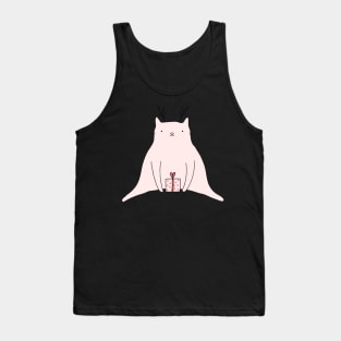 Christmas cat staring Tank Top